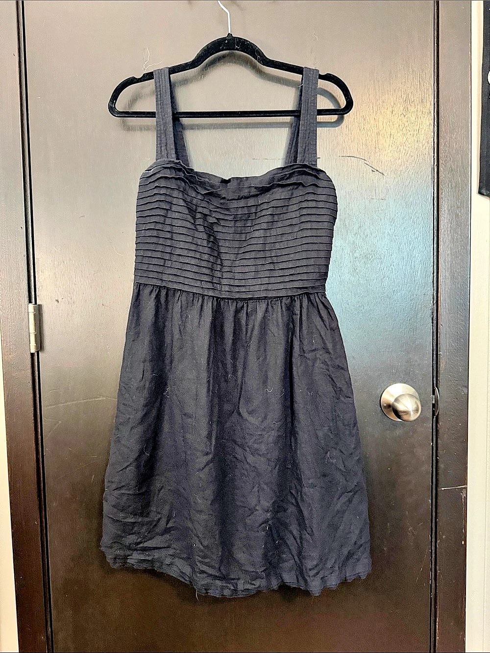 Rachel Zoe Mini Cotton Black Dress Size 12